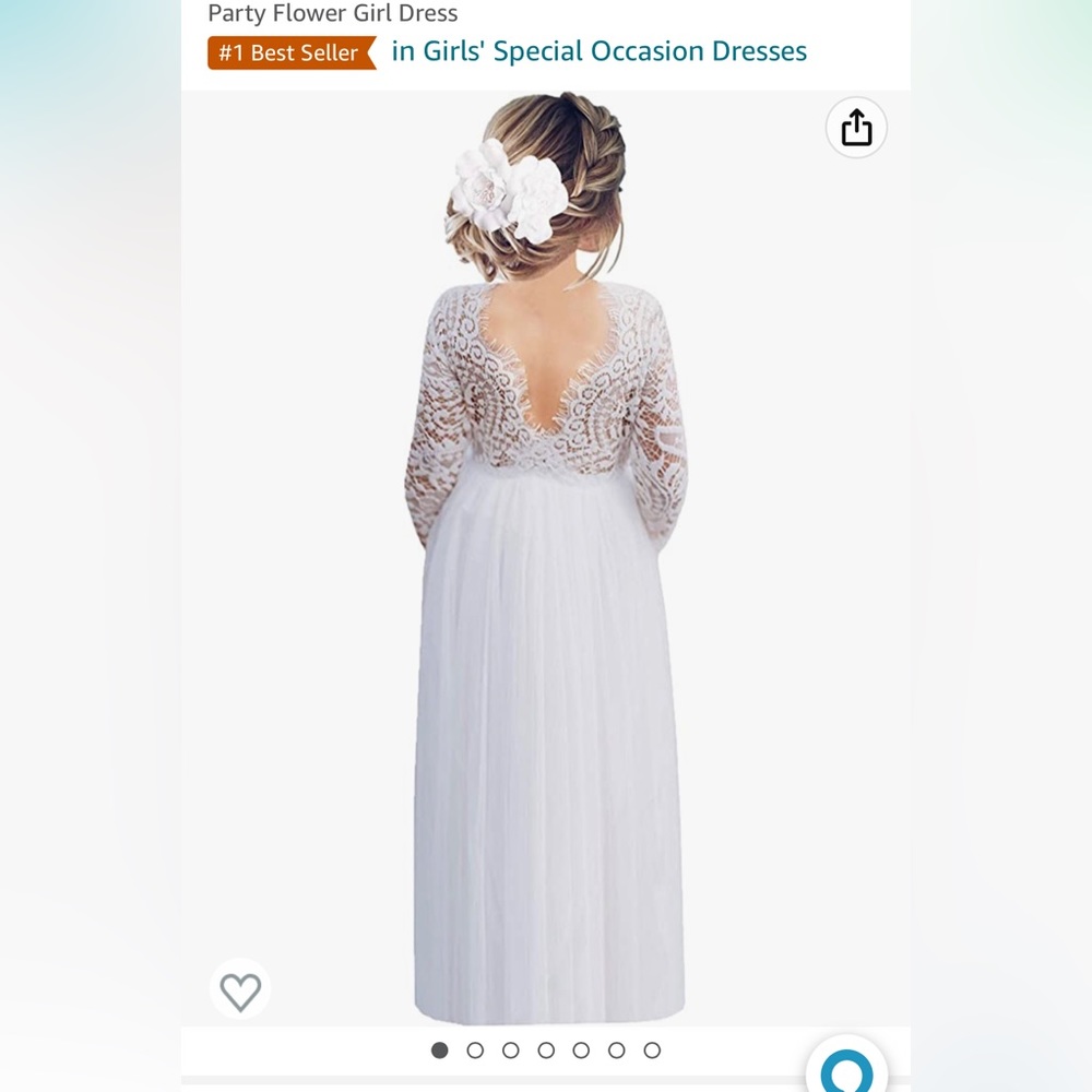 Girl white dress